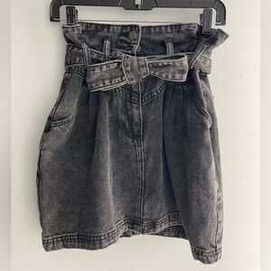 Gilli Charcoal Denim Skirt